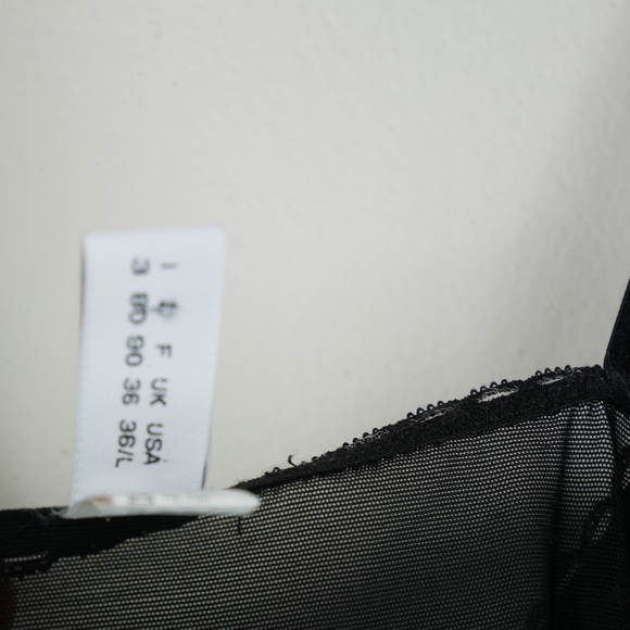 Moschino lingerie black logo bra love embroidery - Picture 7 of 7